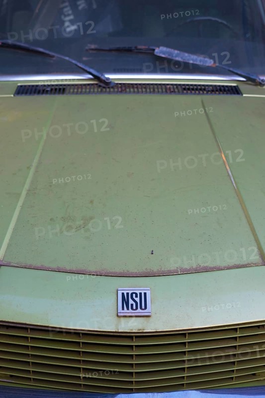 Photograph of the front and bonnet of an NSU RO 80, Hanover, Lower Saxony, Germany