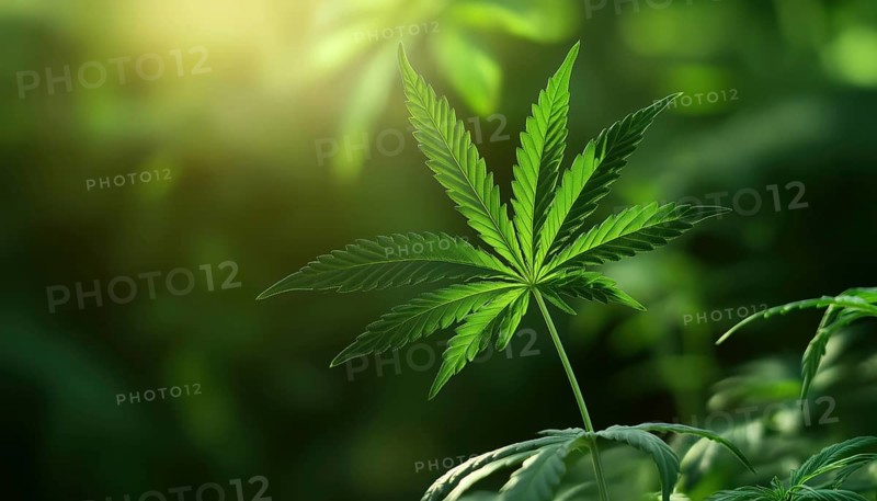 Medical Cannabis With A Marijuana Hemp Leaf Symbol - A Symbol Of Health And Healing Using Natural Remedies From Plants, AI generated