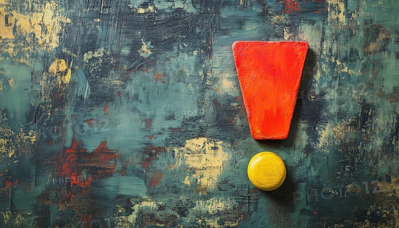 The Art Of Exclamation Mark: A Continuous Display Of Exclamation Marks In Different Styles And Sizes. Explore The Power Of The Exclamation Point, AI generated
