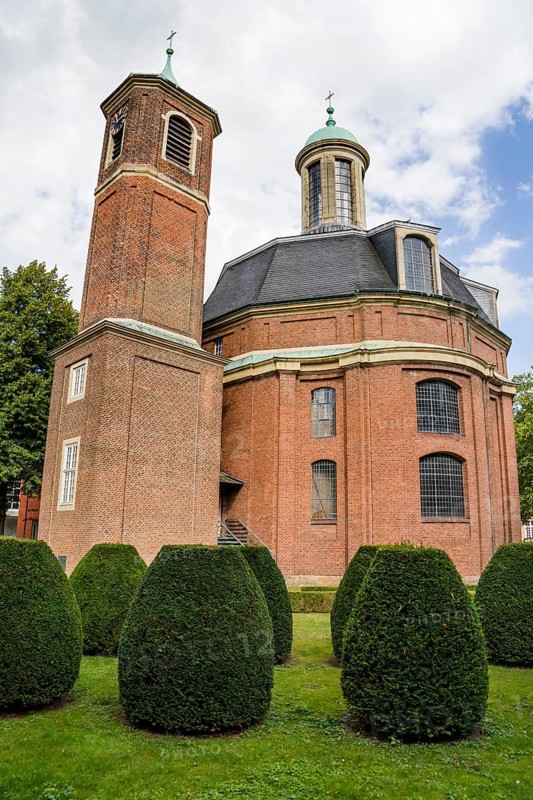 Baroque Clemenskirche church built by Johann Conrad Schlaun, Münster, North Rhine-Westphalia, Germany