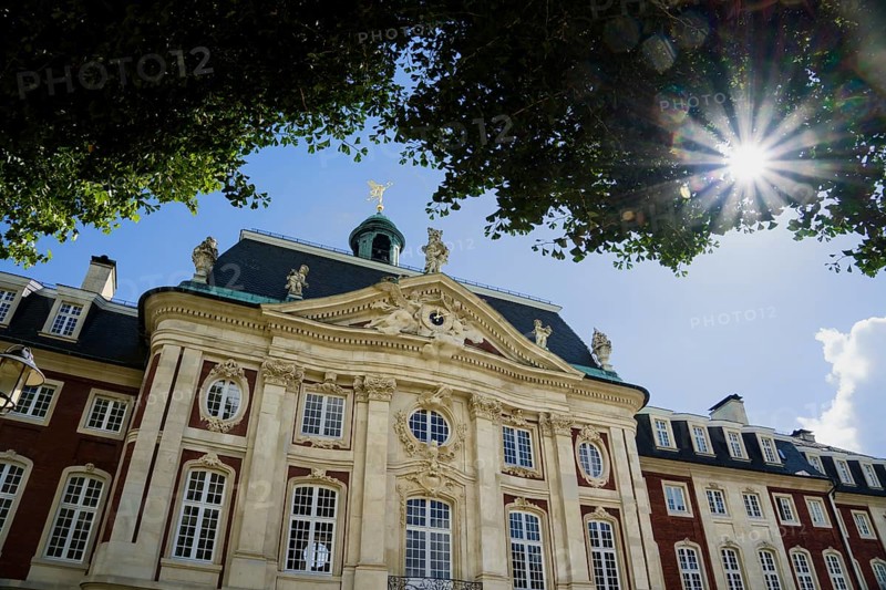 Prince Bishop's Castle, Fürstbischöflichen Schloss, Westphalian Wilhelms University, Münster, North Rhine-Westphalia, Germany