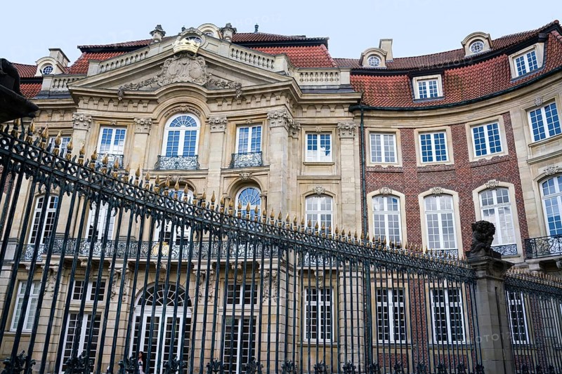 Erbdrostenhof, built between 1753 and 1757 by Johann Conrad Schlaun, Münster, North Rhine-Westphalia, Germany