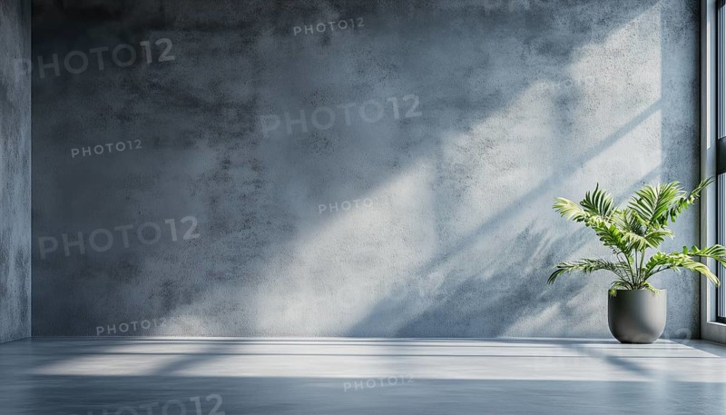 Smooth Concrete Cement Wall In Vintage Style For Wallpaper Or Graphics In Retro Blank Plaster. Calm And Simple Feel In Modern House Interiors, AI generated