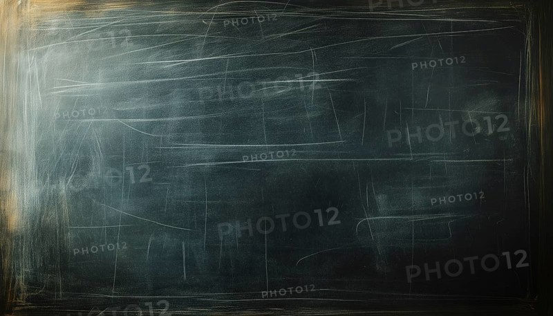 Erased Chalk Marks On Chalkboard: A Process Of Removing Chalk Writing From A Blackboard Surface Often Used In Educational Settings, AI generated