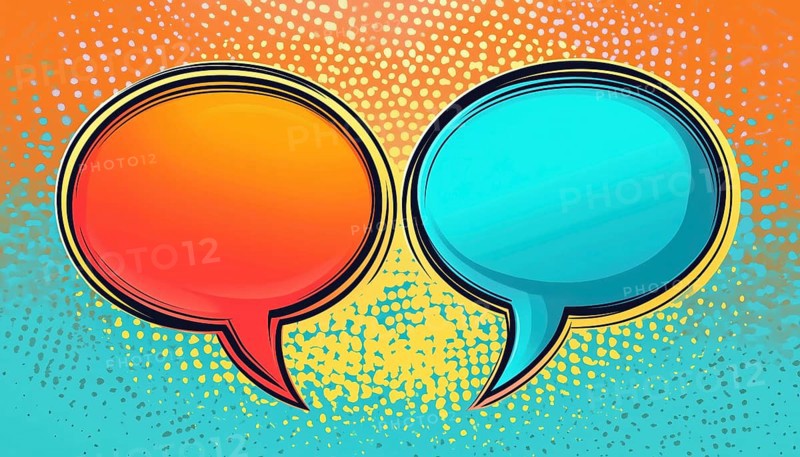 Customizable Widths For Speech Balloons In Speech Bubble S No.19 Inspired By Pop And American Comics. Make Your Voice Heard!, AI generated