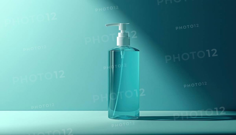 Alcohol Gel Hand Sanitizer Pump Bottle - Hygienic Washing Gel For Clean Hands, Effective And Convenient For On-The-Go Use, AI generated