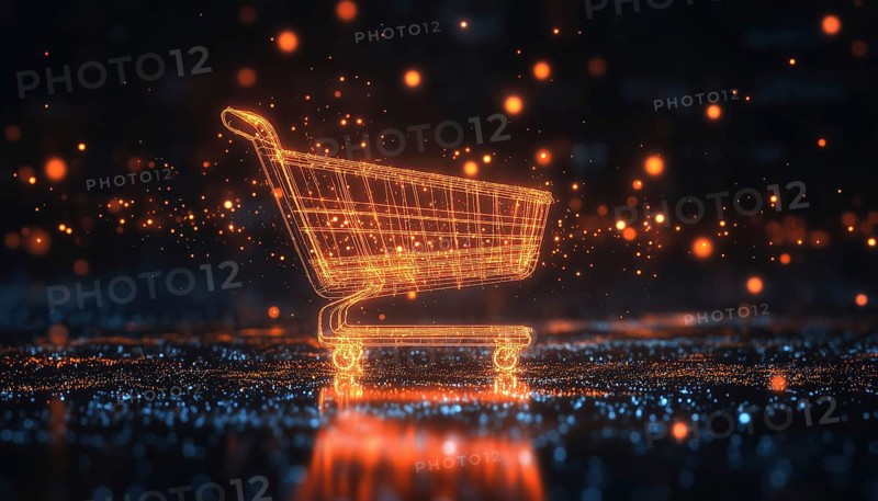 Exclusive Black Friday Sale: Hand Drawn Glowing Abstract On Dark Background. Perfect For Advertising And Generating Excitement For Your Products!, AI generated