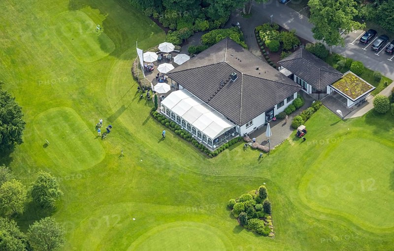 Aerial photo, Golfclub Siegen-Olpe, clubhouse, Dörnscheid, Wenden, Sauerland, North Rhine-Westphalia, Germany, DE, Europe, GCSO, golf, golf course, golf club, golf meadow, aerial photography, aerial photography, aerial photography, sports, overview, bird's-eye view, overview