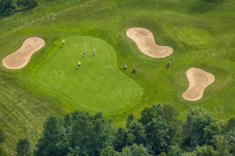 Aerial photo, Golfclub Siegen-Olpe, Dörnscheid, Wenden, Sauerland, North Rhine-Westphalia, Germany, DE, Europe, GCSO, golf, golf course, golf club, golf meadow, aerial photography, aerial photography, aerial photography, sports, overview, bird's-eye view, overview