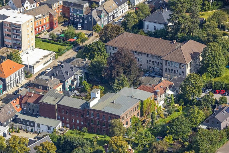 Aerial view, town hall Schwelm in the district Öhde in Schwelm, Ruhr area, North Rhine-Westphalia, Germany, authority, DE, Europe, aerial photograph, aerial photography, aerial photography, town hall, Schwelm, town of Schwelm, overview, bird's-eye view, overview