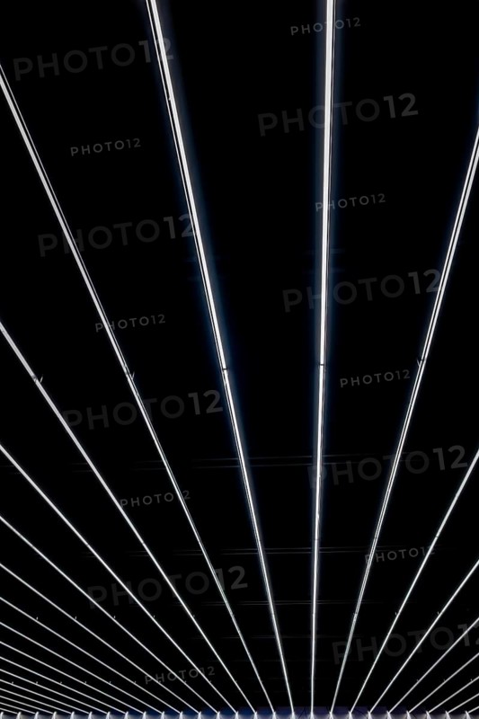 Illuminated Led Lamps in Line on Ceiling in Zurich, Zurich Canton, Switzerland
