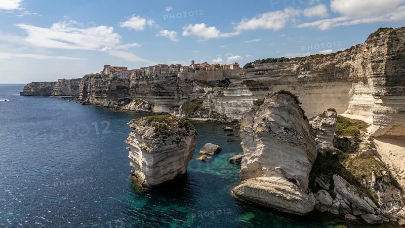 Cliffs near Bonifacio, Bonifacio, Corsica, France