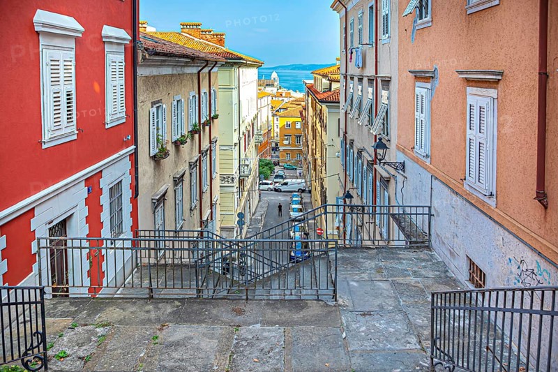 Old town centre of Trieste, Friuli-Venezia Giulia, Italy