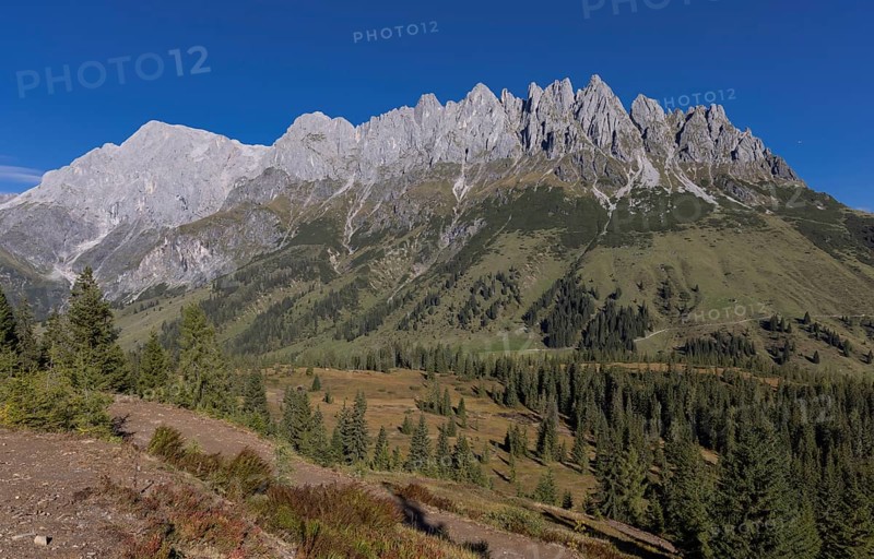 Landscape panorama, Hochkönig, Mountains, Salzburg, Autumnal