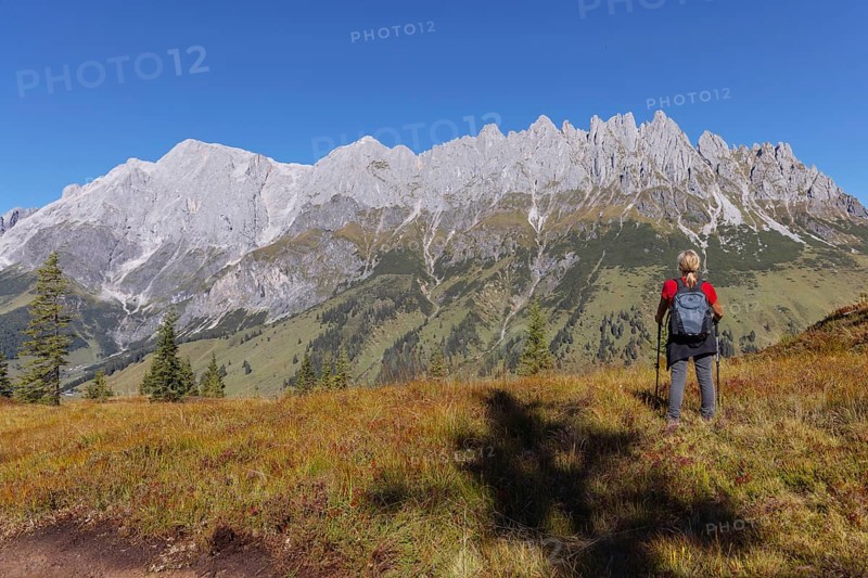 Landscape panorama, Hochkönig, Mountains, Salzburg, Autumnal