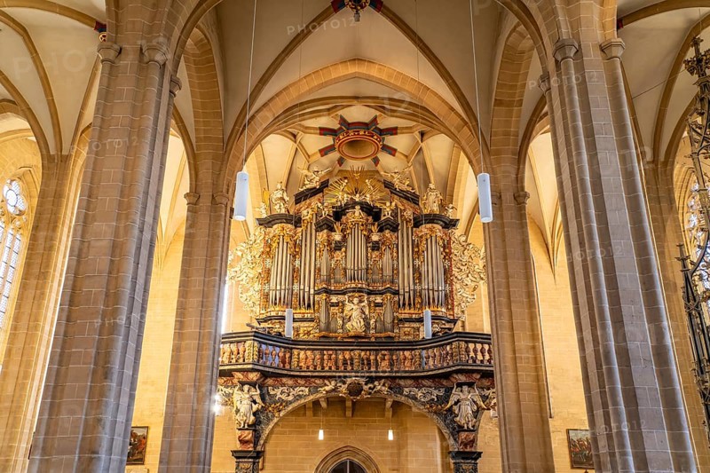 Organ of the Severikirche in Erfurt, Thuringia, Germany