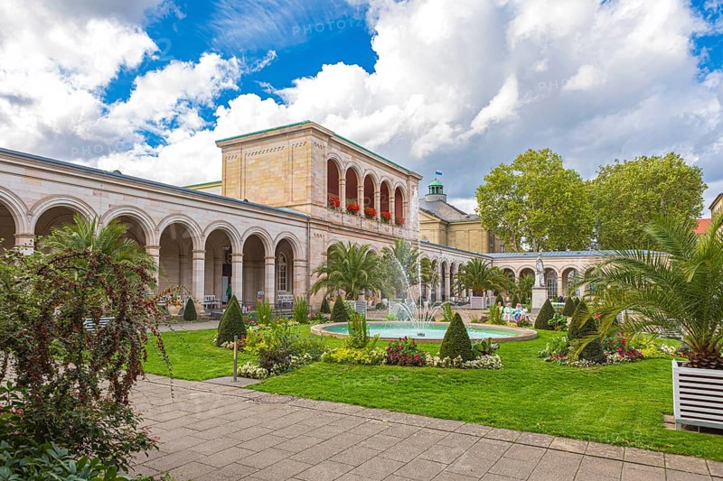 Bavarian State Spa and Spa Garden in Bad Kissingen, Bavaria, Germany