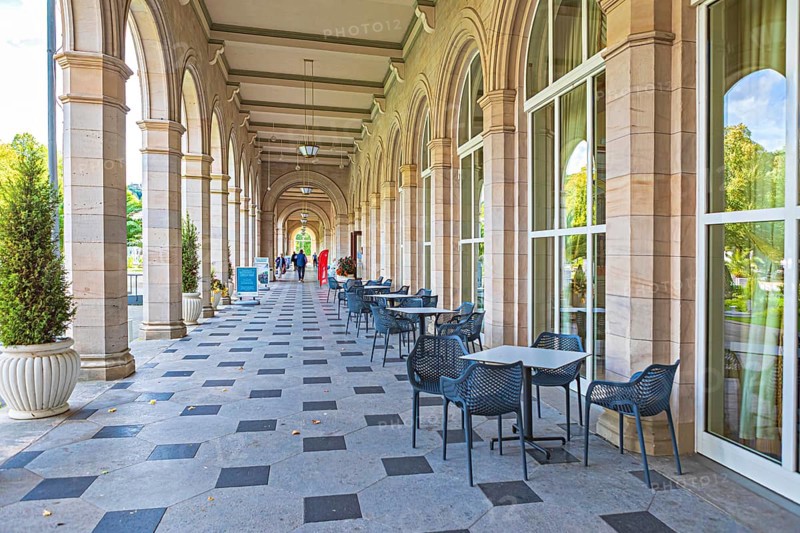Bavarian State Spa and Spa Garden in Bad Kissingen, Bavaria, Germany
