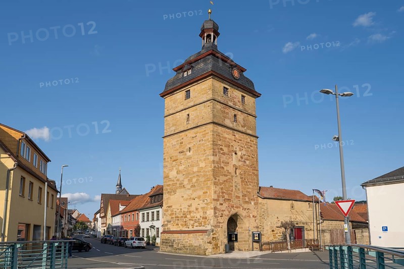 Alte Darre, town tower, old town, Bad Staffelstein, Upper Franconia, Franconia, Bavaria, Germany