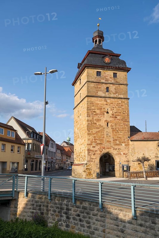 Alte Darre, town tower, old town, Bad Staffelstein, Upper Franconia, Franconia, Bavaria, Germany