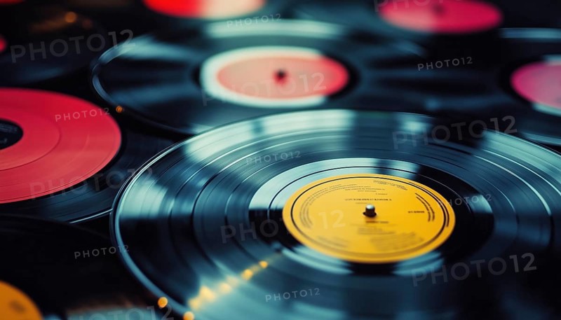 Experience The Classic Nostalgia Of Music With Vinyl Records - The Perfect Way To Enjoy Your Favorite Tunes With Warm Analog Sounds, AI generated