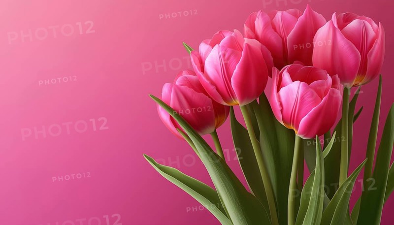 Realistic Tulips For Women'S Day: Celebrate The 8 March Holiday With Stunning Graphics For Posters, Brochures, Booklets, And Websites, AI generated