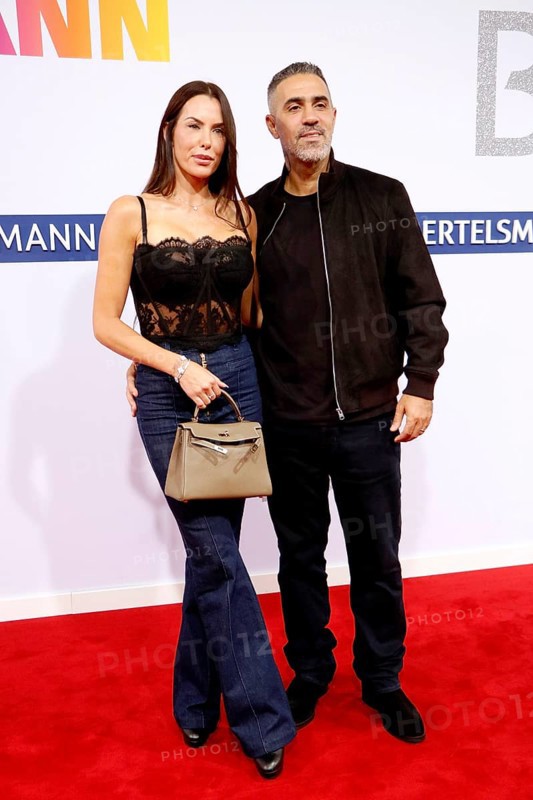Bushido and his woman Anna-Maria Ferchichi arriving at the Bertelsmann Summer Party 2025 at the Bertelsmann Representative Office in Berlin on 11 September 2025