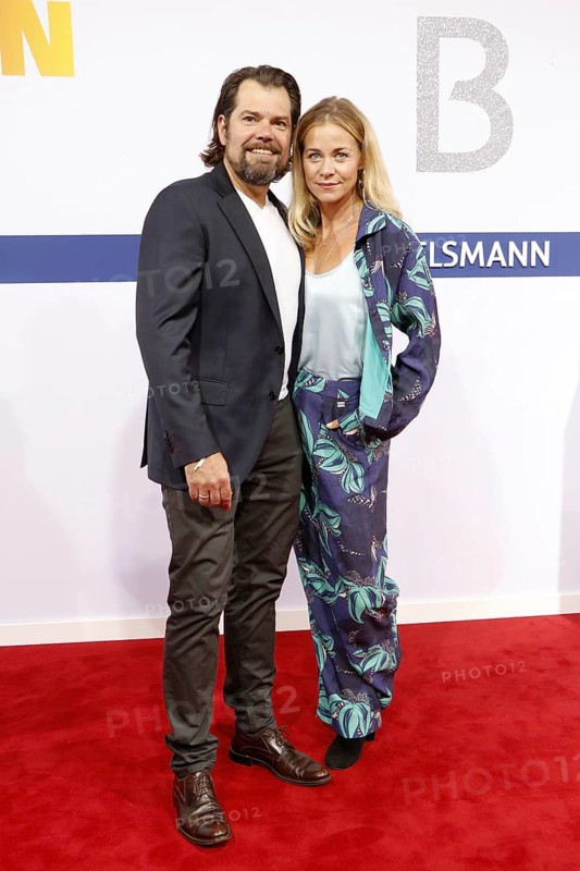 Daniel Fehlow and Jessica Ginkel arriving at the Bertelsmann Summer Party 2025 at the Bertelsmann Representative Office in Berlin on 11 September 2025