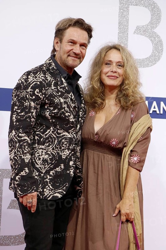 Thure Riefenstahl and Patricia Lüger arriving at the Bertelsmann Summer Party 2025 at the Bertelsmann Representative Office in Berlin on 11 September 2025