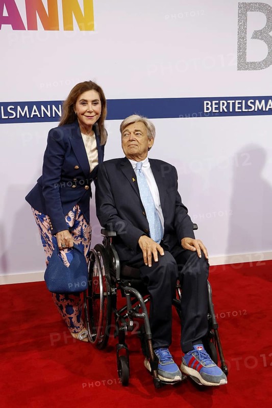 Alexandra Freifrau von Rehlingen and man Prof. Dr Matthias Prinz arriving at the Bertelsmann Summer Party 2025 at the Bertelsmann Representative Office in Berlin on 11 September 2025