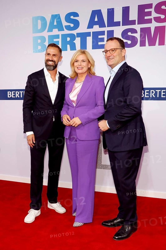Daniel Funke, Julia Klöckner and Jens Spahn arriving at the Bertelsmann Summer Party 2025 at the Bertelsmann Representative Office in Berlin on 11 September 2025