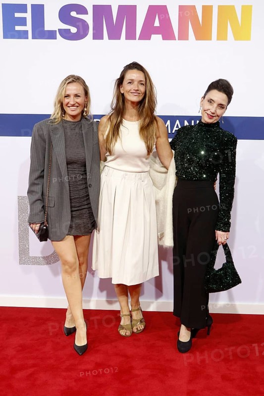 Ania Niedieck, Kaja Schmidt-Tychsen and Tatjana Clasing arriving at the Bertelsmann Summer Party 2025 at the Bertelsmann Representative Office in Berlin on 11 September 2025