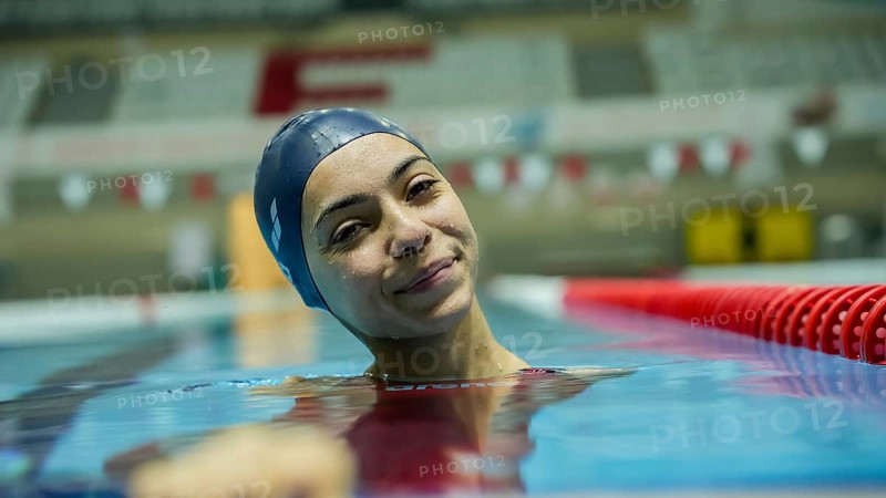 Turkish Paralympic champion swimmer Sevlay Öztürk trains in a swimming pool in Gaziantep, Türkiye, January 15, 2024, Gaziantep, Gaziantep, Türkiye