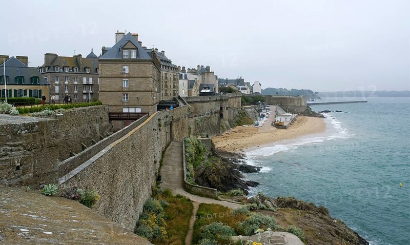 Coastal scenery around Saint-Malo, a port city in northwestern France