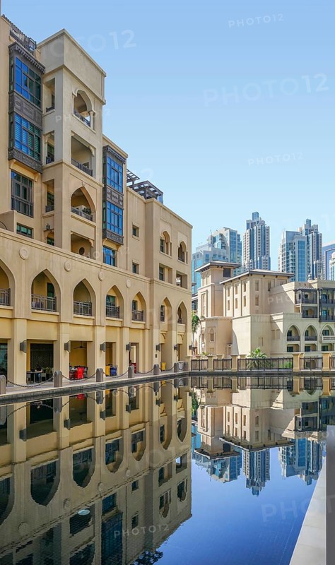 City view of Dubai, the most populous city in the United Arab Emirates