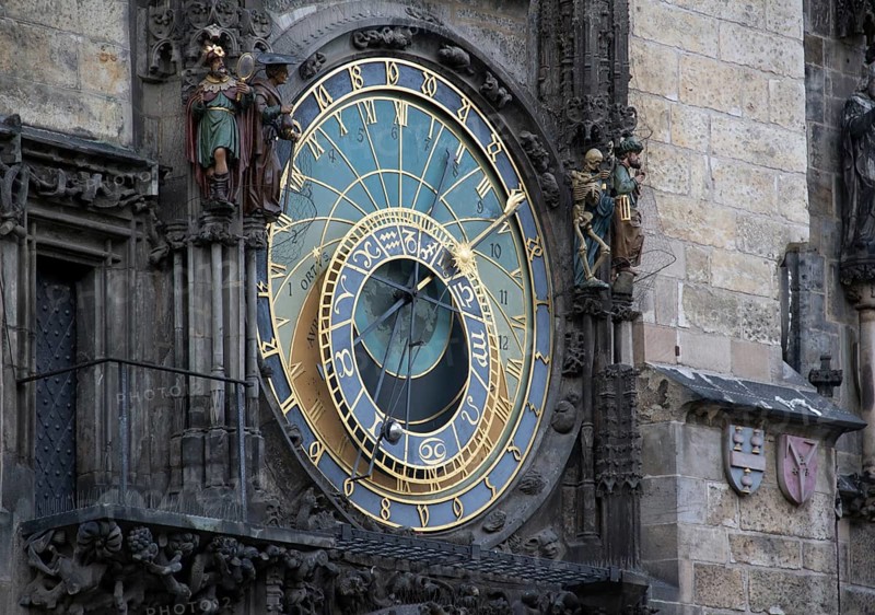 The Astronomical Clock in Prague, the capital of the Czech Republic