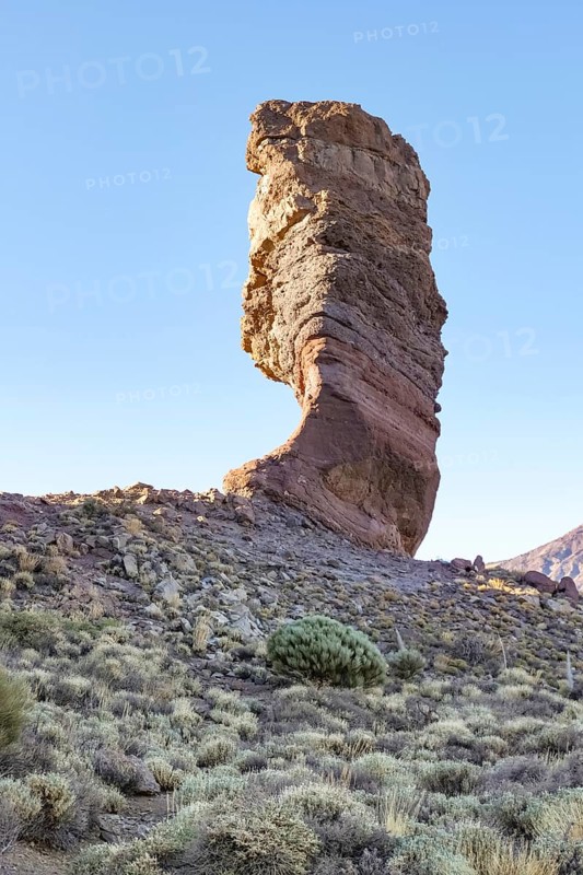 Scenery around Roques de Garcia with Roque Cinchado at Teide National Park in Tenerife, Canary Islands, Spain