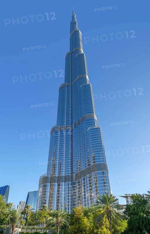 Burj Khalifa building in Dubai, the most populous city in the United Arab Emirates