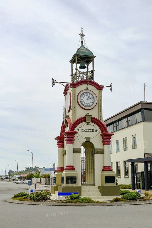 The Hokitika Clock Tower in Hokitika in New Zealand