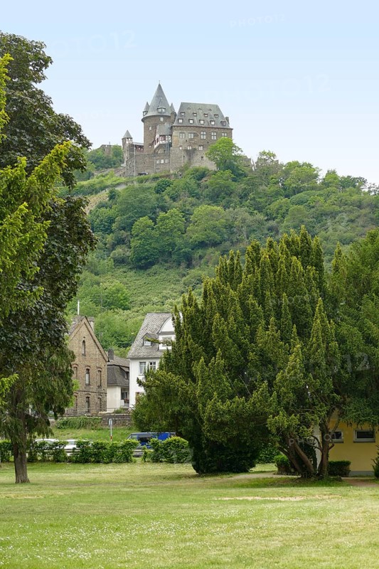 Around Stahleck Castle at the Middle Rhine in Germany