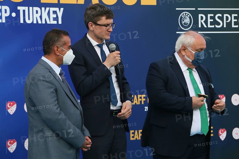 Football for the disabled amputees. The final match of amputee football between Sahinbey Belediye Spor and Poland's Legia Warsaw during the European Amputee Football Federation (EAFF) Champions League final, Gaziantep, Gaziantep, Türkiye