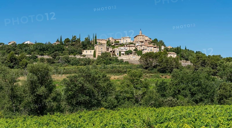 Scenery around Crillon-le-Brave in the Vacluse department in the Provence region of southern France