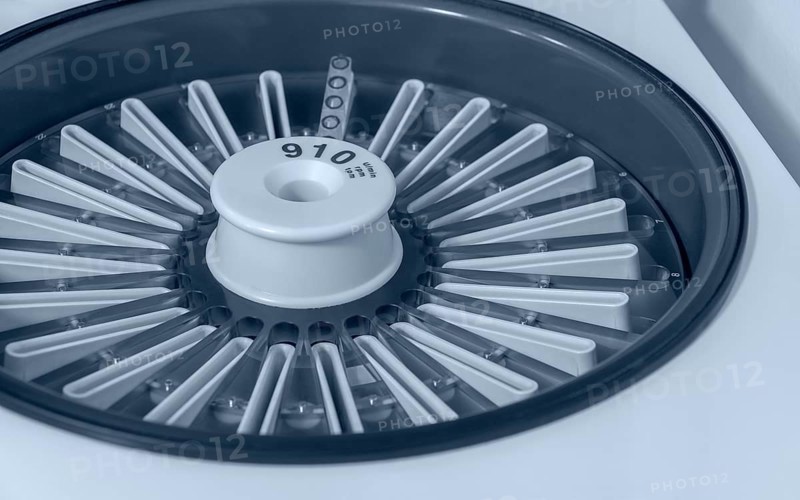 Detail of a centrifuge in a medical lab