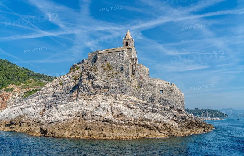 San Pietro in Porto Venere, a town at a coastal area in the province of La Spezia in Liguria, located in the northwest of Italy