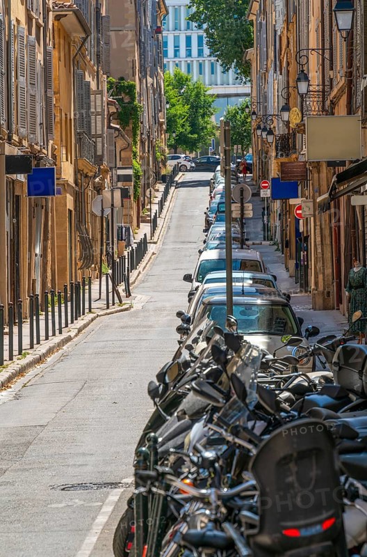 Impression of Aix-en-Provence, a city and commune in the Provence region of southern France