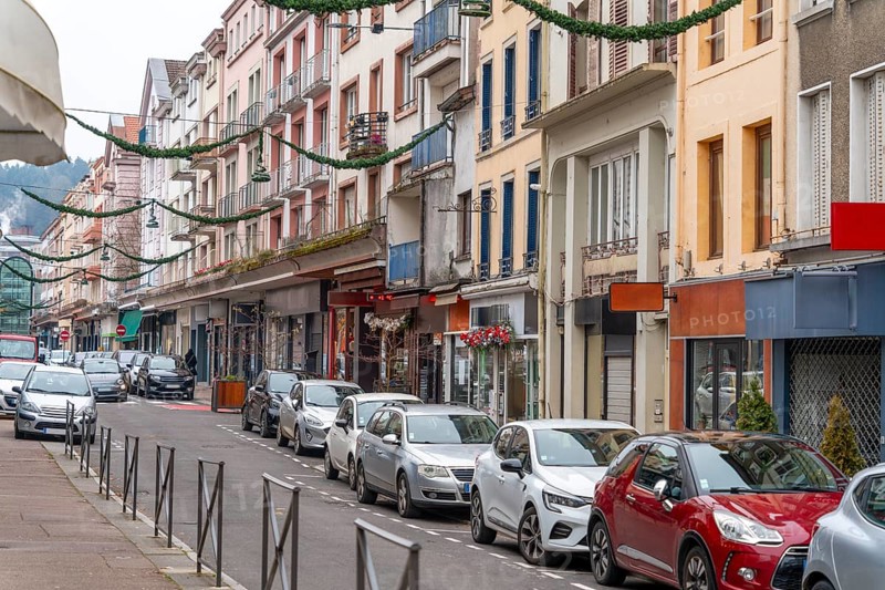 Impression of Epinal, a commune in northeastern France and the prefecture of the Vosges department at winter time