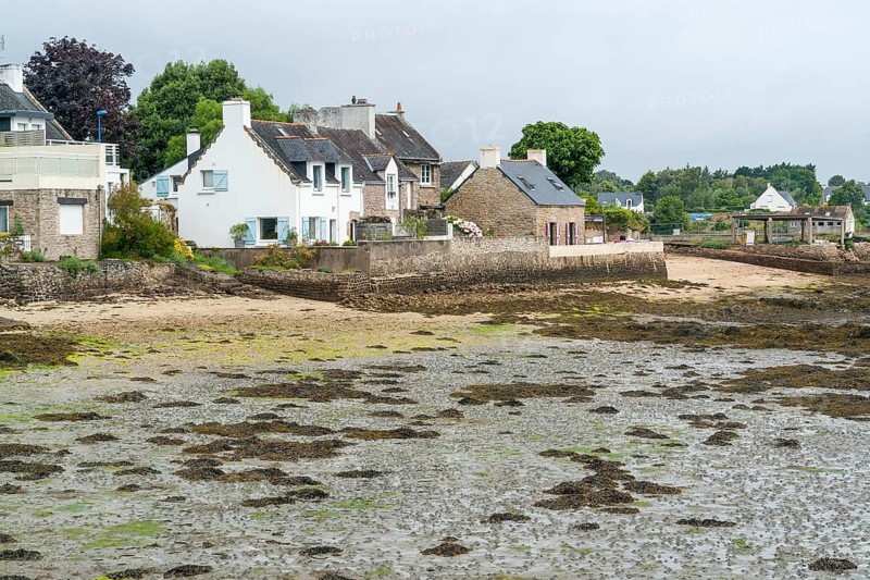 Scenery around Larmor-Baden, a commune in the Morbihan department of Brittany in north-western France