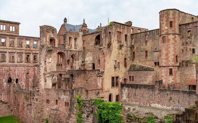 Detail of the Heidelberg castle in southern Germany