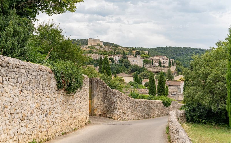 Scenery around Vaison-la-Romaine, a town in the Vaucluse department in the Provence region in southeastern France