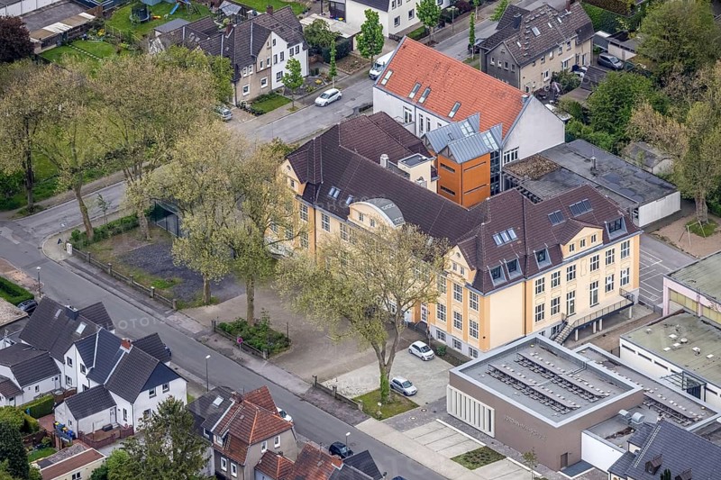 Aerial photo, Jordan-Mai-Schule, Zweckel, Gladbeck, Ruhr area, North Rhine-Westphalia, Germany, education, educational institution, DE, Europe, special school, educational institute, aerial photo, aerial photography, aerial photography, school, Söllerstraße, overview, bird's-eye view, birds-eyes view, overview